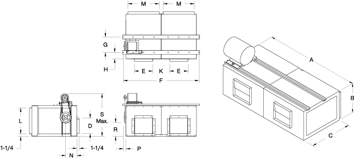 tdbx dimension drawing