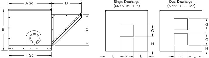 bottom dimension drawing