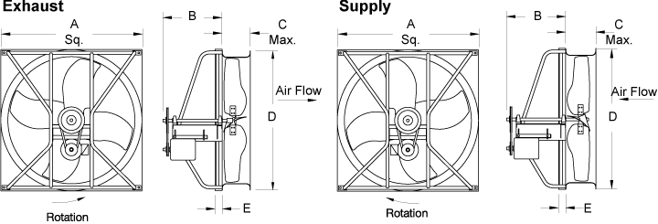 pw-xlwh / xmwm diminsion drawing