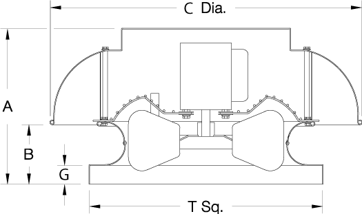 bottom dimension drawing