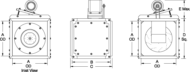 sqi-b dimension drawing